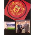 Signed picture by Harry Gregg the Manchester United and Nat Lofthouse the Bolton footballers